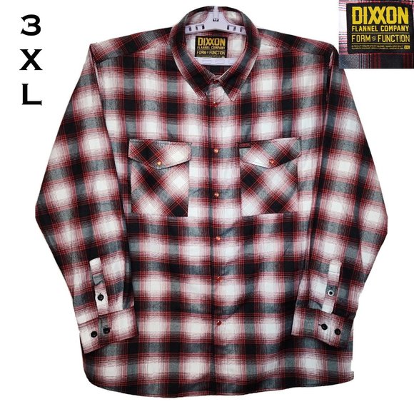 DIXXON Other - DIXXON The LIVINGSTON Flannel Shirt - Men's 3XL - OG 2017 Pre-Pleat - RARE